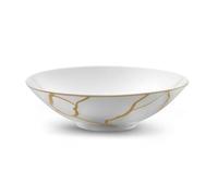 Médard de Noblat - Assiette salade et pâtes - D20 cm - Yaka Inoki - Porcelaine - Lot de 6 - Or
