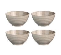 MEDARD DE NOBLAT - Bol à ramen - D18 cm / 1.1 L - Fuji - Grès couleurs réactives - Lot de 4 - Beige