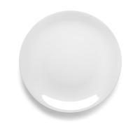 MEDARD DE NOBLAT Hermine 6 assiettes plates 27 cm, porcelaine, blanche