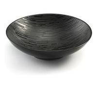 Magma Noir - Assiette salade et pâtes 19 cm (lot de 6) Médard de Noblat