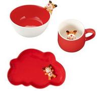 MÉDARD DE NOBLAT - MIAM CERF - Lot de vaisselle 3 pièces pour enfant