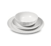 Médard de Noblat - Service de vaisselle - Colette - Grès - Lot de 18 assiettes - Blanc