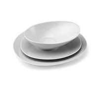 MÉDARD DE NOBLAT - Service vaisselle - Sven - Porcelaine - Lot de 18 assiettes - Blanc