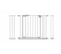MEDAS PRO Barrière de sécurité, pour enfants et chiens, barrière de porte, sécurité enfant, grille d'escalier, fermeture automatique, sans perçage, de 75 à 115 cm, blanche