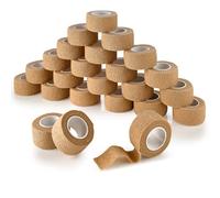 MEDCA Bandages Autocollant Cohésif Wrap 1 pouces X 5 Yards 24 Pièces avec Bande Autocollante Élastique Solide de Secourisme pour Entorse Enflure et Douleur au Poignet et Cheville (couleur Arc-en-Ciel)