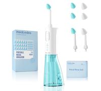 medcodes Neti Pot de rinçage des sinus, système d'irrigation nasale sans fil, machine de nettoyage de bouteille de rinçage nasal, décongestionnant électrique des sinus (Large C)