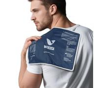 Medcosa Grande Poche de gel Chaud/Froid Réutilisable et Flexible, Pour Soulagement des Douleurs Liées à des Blessures au Genou, au dos et à L'épaule, à des Inflammations, Après une Opération, etc.