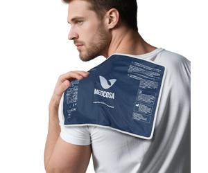 Medcosa Grande Poche de gel Chaud/Froid Réutilisable et Flexible, Pour Soulagement des Douleurs Liées à des Blessures au Genou, au dos et à L'épaule, à des Inflammations, Après une Opération, etc.