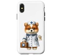 Médecin Animal Mignon infirmière travailleur de la santé Coque pour iPhone X/XS