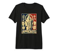 Médecin Classique Hippocrate Symbolisme médical T-Shirt Haut de Gamme
