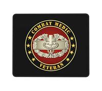 Médecin De Combat De L'Armée Mouse Pad Base en Caoutchouc Tapis Souris Bords Cousus Tapis De Souris pour Travail Pc Bureau 25X30Cm