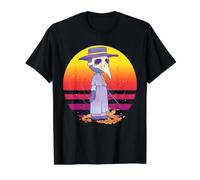 Médecin de la peste Style Bande dessinée Médecins de la T-Shirt Graphique avec Valeur, Homme, Noir, M