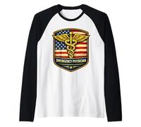 Médecin d'urgence américain Emergentologist Médecin ER USA Manche Raglan