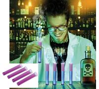 Médecin Halloween Tubes à Essai Violet Accessoires Costume Fête 14 cm Kit Décoration Mystique Chimie Effrayante Accrocheur Science Magie