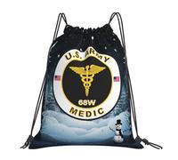 Médecin Mos 68W Américain Femme Homme Sac À Cordon Résistant Sac À Dos À Cordon Léger Gym Sack Pour Plage Gymnastique Natation