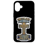 Médecin oncologue chrétien L'oncologie est Mon ministère (Jésus, O.D.) Coque pour iPhone 16 Plus