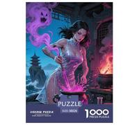 médecin psychique 1000 Pieces Puzzle Halloween Puzzle pour AdultesJeu The Art Décorations Familiales Œuvre Artistique À Assembler Jouets Défi 38x26cm/1000pcs