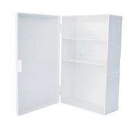 Médecine Armoire en plastique Blanc avec une porte pour montage mural