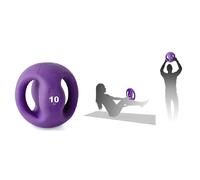 Tremblay – Médecine ball avec poignée – 10 kg – PVC – Fitness – Homme