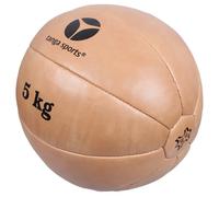 Médecine-ball en cuir Tanga sports Orange 36 cm