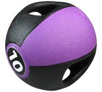 Pure2Improve Medecine ball avec poignées 10 kg Violet TU Unisexe