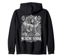 Médecine Bouddha Guérison Sagesse Lotus Sacré Mandala Sweat à Capuche