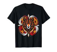 Médecine Roue Amérindienne Ours Tribal Art Symbole T-Shirt
