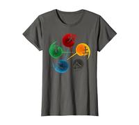 Médecine Traditionnelle Chinoise 5 éléments, Cadeau Qi T-Shirt, Femme, Asphalte, 3XL
