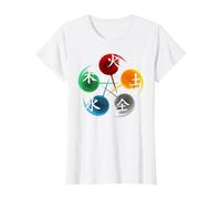 Médecine Traditionnelle Chinoise 5 éléments, Cadeau Qi T-Shirt, Femme, Blanc, 3XL