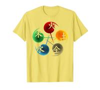 Médecine Traditionnelle Chinoise 5 éléments, Cadeau Qi T-Shirt, Homme, Citron, M