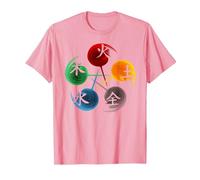 Médecine Traditionnelle Chinoise 5 éléments, Cadeau Qi T-Shirt, Homme, Rose, 3XL