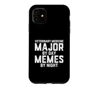 Médecine vétérinaire Major by Day Memes by Night Vétérinaire Coque pour iPhone 11