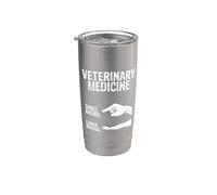 Médecine vétérinaire pour petits et grands animaux Gobelet isotherme en acier inoxydable double paroi