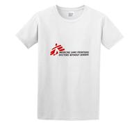 Medecins sans Frontieres Logo Men's T-Shirt Unisex White Men Tees XXL