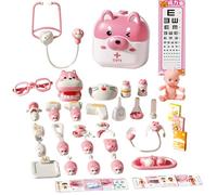 Médecins Set for Kids - ABS 45PCS Mignon Animal Conçu des Doctors Kit 20x22x17cm | Kiids Médical Kit | Préparer Le Jeu Doctor Playset pour Le Plaisir De L'éducation, Le Jeu De Rôle Et L'appren