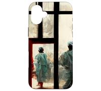 Médecins Volontaires Hôpital Moderne Frontières Art Humanitaire Coque pour iPhone 16 Plus