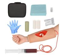 MedEduQuest Entraîneur de plaie ouverte pour fracture, modèle d'entraînement de pansement, kit d'entraînement Stop The Bleed pour l'éducation Meidcal, quatrième