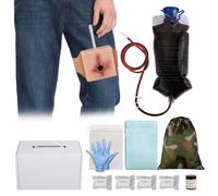 MedEduQuest Kit d'entraînement portable pour pansements de plaies, dispositif d'entraînement au contrôle des saignements pour la formation aux premiers secours militaires et l'enseignement médical