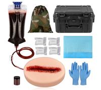 MedEduQuest Kit d'entraînement pour l'emballage des Plaies de Lacération, Kit d'entraînement Stop the Bleed, Kit de Contrôle des Saignements pour les cours Médicaux - Boîte Tactique