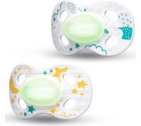 Medela baby sucette Night&night Duo unisexe 0-6m. 2 pièces