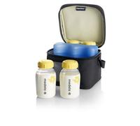 Medela Cooler Bag Compartiment et Bloc Réfrigérant + 4 Biberons