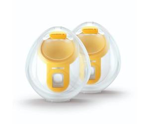 Medela Coupelles de recueil mains libres, compatibles avec les tire-lait électriques Freestyle Flex et Swing Maxi, 1 lot de 2 coupelles, blanc