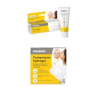 Medela Crème d’Allaitement Purelan 37 g + Compresses Hydrogel, 4 unités