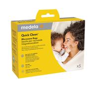 Medela Sachets Quick Clean pour micro-ondes – Élimine 99,9% – 5 pièces