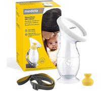 Medela Recueil-Lait En Silicone Pour Mamans Allaitantes, Collecteur De Lait En Silicone, Recueil-Lait Avec Socle-Ventouse Et Couverc Multicolore
