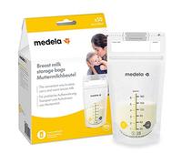 Medela - Sachet de conservation pour lait maternel Medela - double glissière de sécurité, bords renforcées, sans BPA, 180ml, Lot de 50