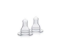 Medela Slow Flow Breast Milk Bottle Teats - Pack of 2 BPA- Spare Teats Made for Use with Medela Baby Bottles
