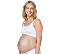 Medela Soutien-gorge Keep Cool - Soutien-gorge de grossesse et d’allaitement sans coutures doté d’un tissu doux au toucher avec 2 zones respirantes pour un maintien confortable, Blanc, Taille M