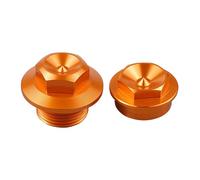 MedgAs Écrou de Broche de Verrouillage de Roue Avant et arrière M20x1, 5, for 125 200 250 300 350 400 450 500 EXC EXCF XCW Te FE 2016 - 2022 (Color : Front Orange)