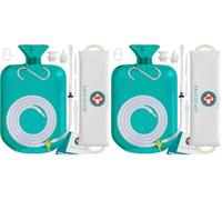Medi Grade Kit de Lavement Intestinal à la Maison 2L, Poche, Turquoise (Lot de 2)